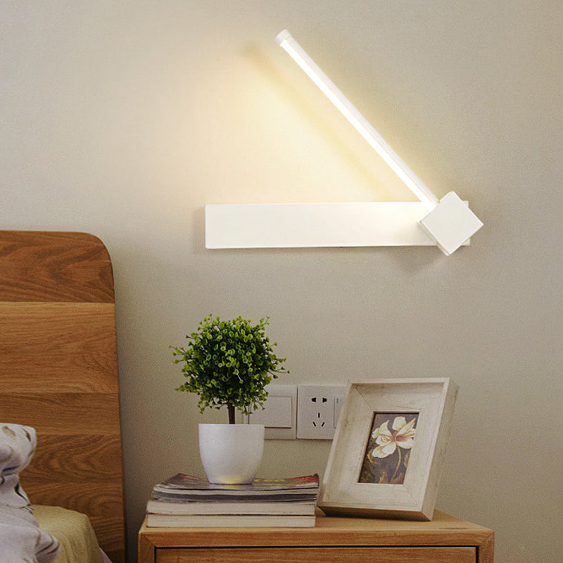 Adjustable acrylic-colored linear wall lamp Simplicity LED Black/White Wall-mounted light, Warm/White light