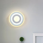 Minimalist Acrylic Round/Square Wall Lamp Cozy Energy-Saving LED White Wall Lamp, Warm/White Light