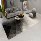 Simple Geometric Print Rug Multi-Colored Modern Carpet Polypropylene Non-Slip Backing Stain Resistant Washable Rug for Home