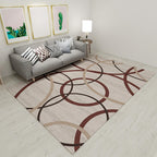 New Modern Style Rug Multicolored geometric rug Stain resistant Machine washable Non-slip rug for the living room
