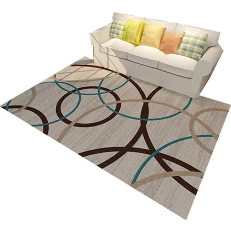 New Modern Style Rug Multicolored geometric rug Stain resistant Machine washable Non-slip rug for the living room