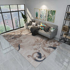 New Modern Style Rug Multicolored geometric rug Stain resistant Machine washable Non-slip rug for the living room