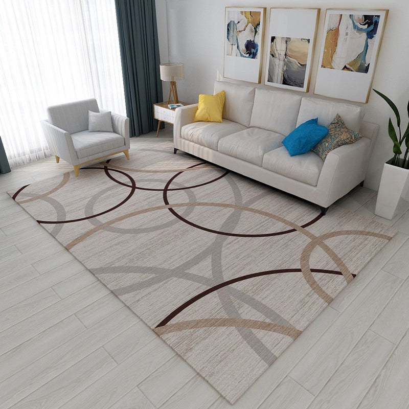 New Modern Style Rug Multicolored geometric rug Stain resistant Machine washable Non-slip rug for the living room
