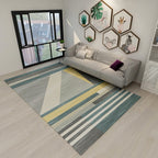 New Modern Style Rug Multicolored geometric rug Stain resistant Machine washable Non-slip rug for the living room