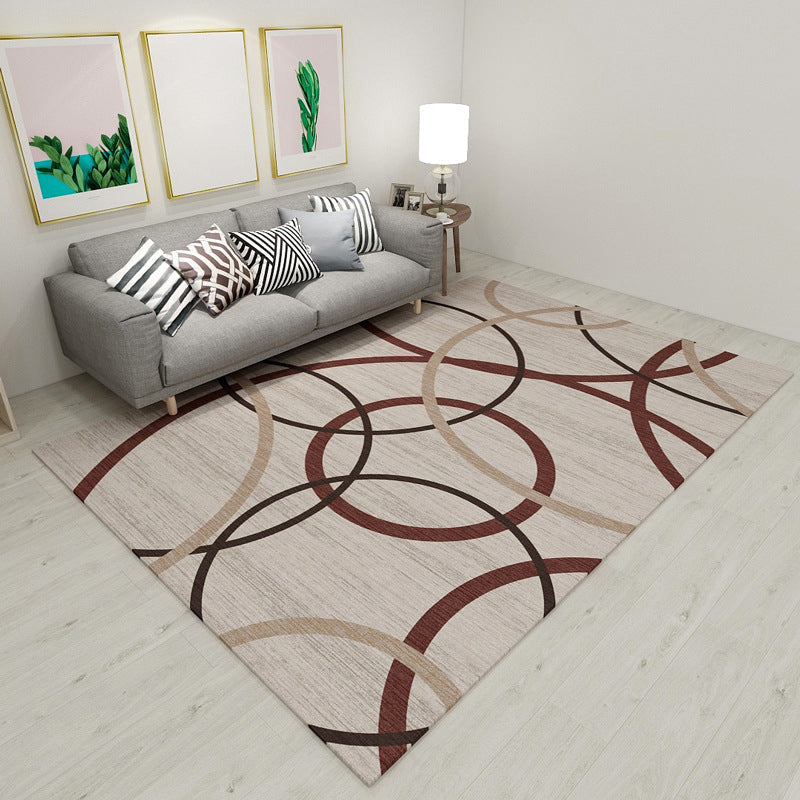 New Modern Style Rug Multicolored geometric rug Stain resistant Machine washable Non-slip rug for the living room