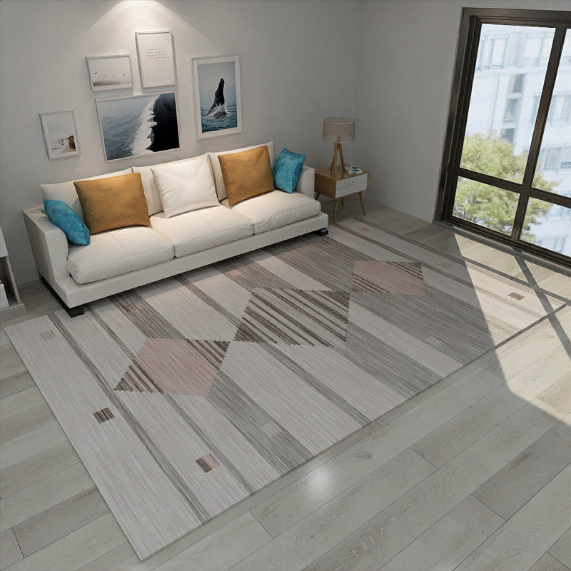 New Modern Style Rug Multicolored geometric rug Stain resistant Machine washable Non-slip rug for the living room
