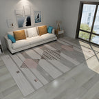 New Modern Style Rug Multicolored geometric rug Stain resistant Machine washable Non-slip rug for the living room