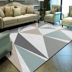 Unique geometric print rug Multicolored Modern rug Synthetic Stain-resistant Washable Non-slip backing Rug for home