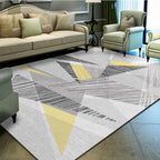 Unique geometric print rug Multicolored Modern rug Synthetic Stain-resistant Washable Non-slip backing Rug for home