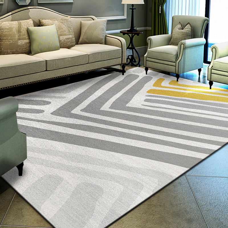 Unique geometric print rug Multicolored Modern rug Synthetic Stain-resistant Washable Non-slip backing Rug for home