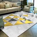 Unique geometric print rug Multicolored Modern rug Synthetic Stain-resistant Washable Non-slip backing Rug for home