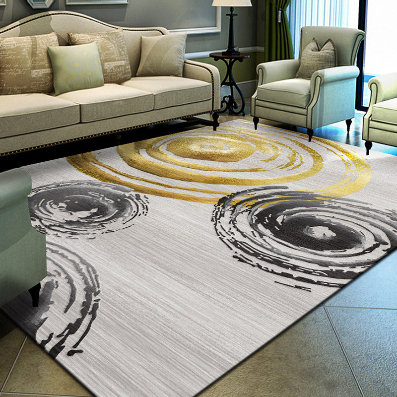 Unique geometric print rug Multicolored Modern rug Synthetic Stain-resistant Washable Non-slip backing Rug for home