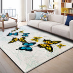 Nordic Drawing Room Carpet Multicolored Patterned Carpet Polypropylene Machine Washable Non-Slip Backing Pet-Friendly Carpet