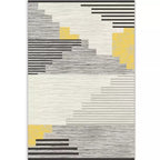 Nordic Drawing Room Carpet Multicolored Patterned Carpet Polypropylene Machine Washable Non-Slip Backing Pet-Friendly Carpet