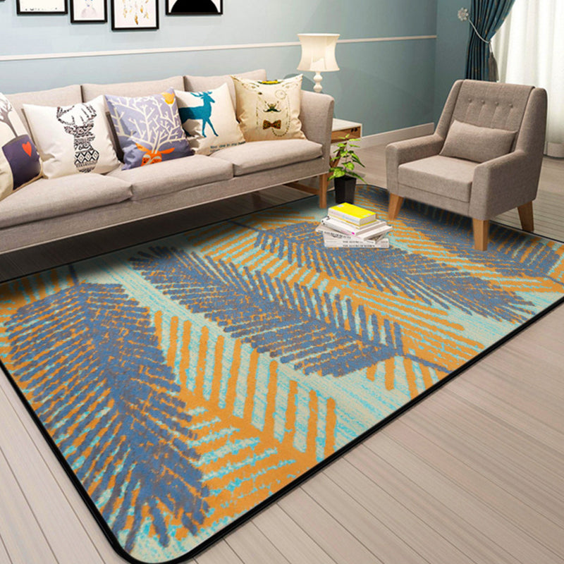 Nordic Drawing Room Carpet Multicolored Patterned Carpet Polypropylene Machine Washable Non-Slip Backing Pet-Friendly Carpet