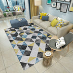 Nordic Drawing Room Carpet Multicolored Patterned Carpet Polypropylene Machine Washable Non-Slip Backing Pet-Friendly Carpet