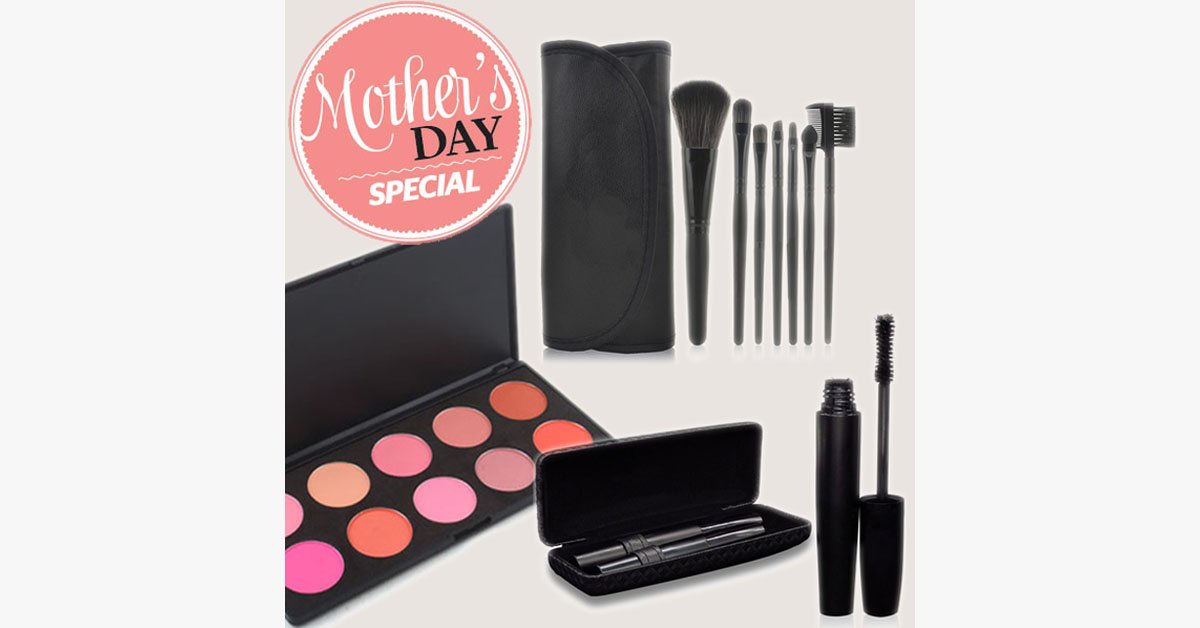 Mother's Day Pampering Package with Make-up and Brushes