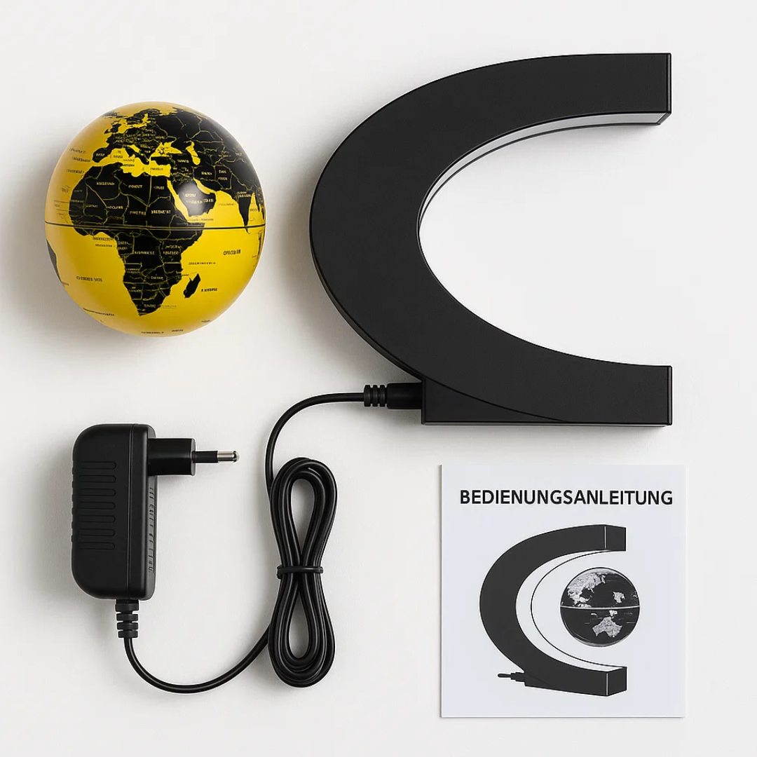 AstroGlobe LED World Globe – Floating Globe Lamp with Magnetic Suspension