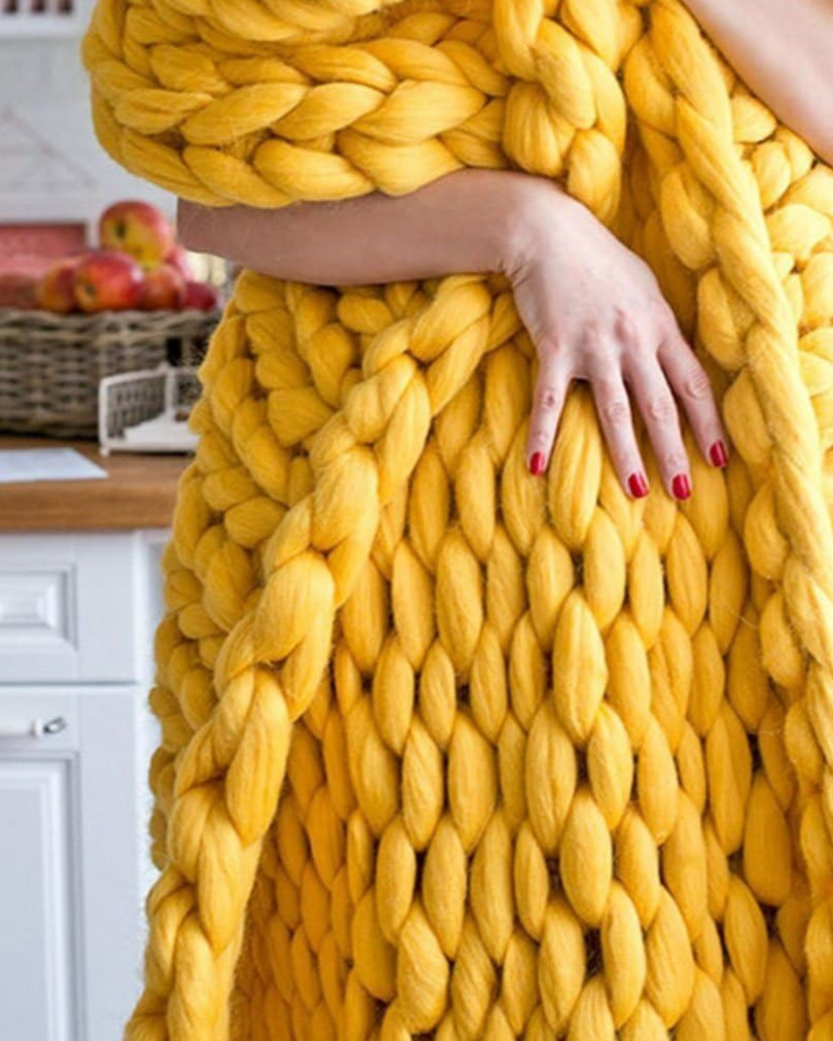 Knitted Asymmetrical Women's Sweater