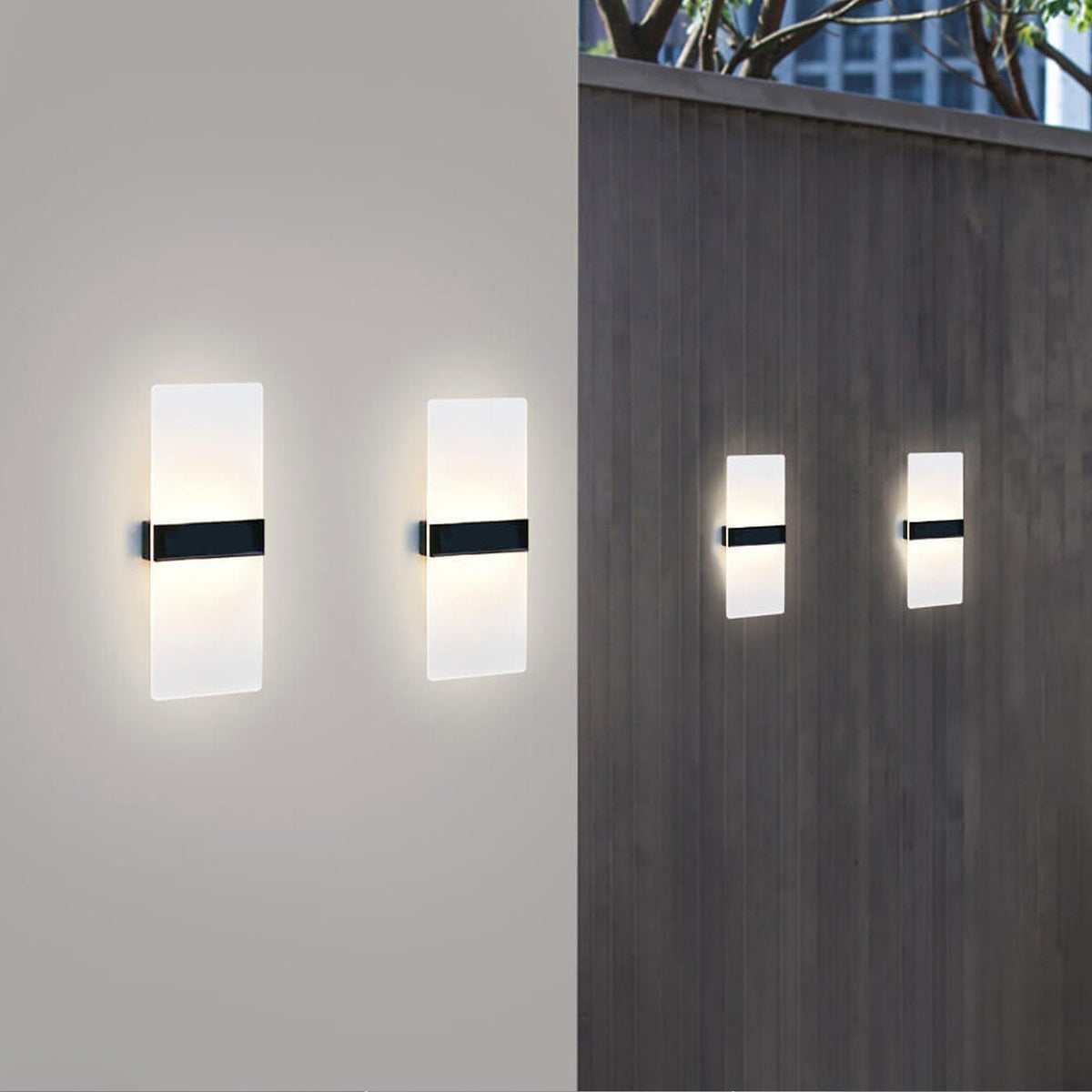 LumaZen Solar LED Wall Lamp | Weatherproof | Solar Powered Outdoor Lighting | Garden & Patio Decor