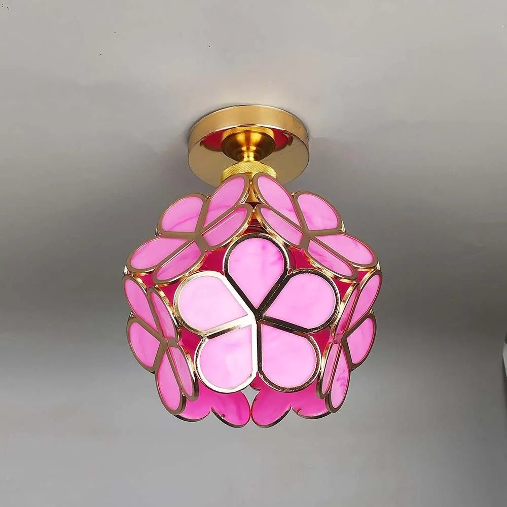 Ceiling lamp in floral design style