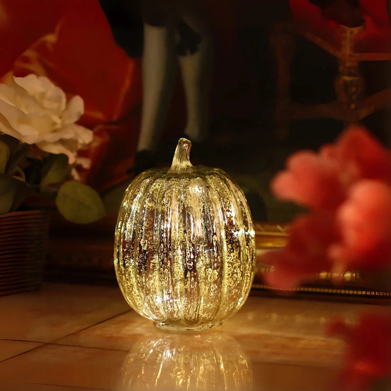HarvestGlow Hand-Blown Glass Lamp