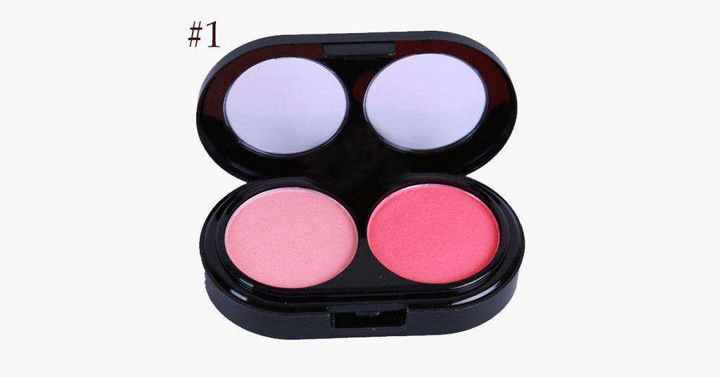 2 Colors Blush Palette – Bring a rosy pink glow to your cheeks