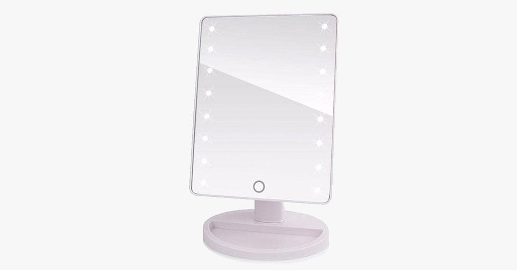 LED Sensor Makeup Mirror with 180-Degree Swivel Function - Use it your way