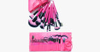 Hot Pink 24-Piece Makeup Brush Set