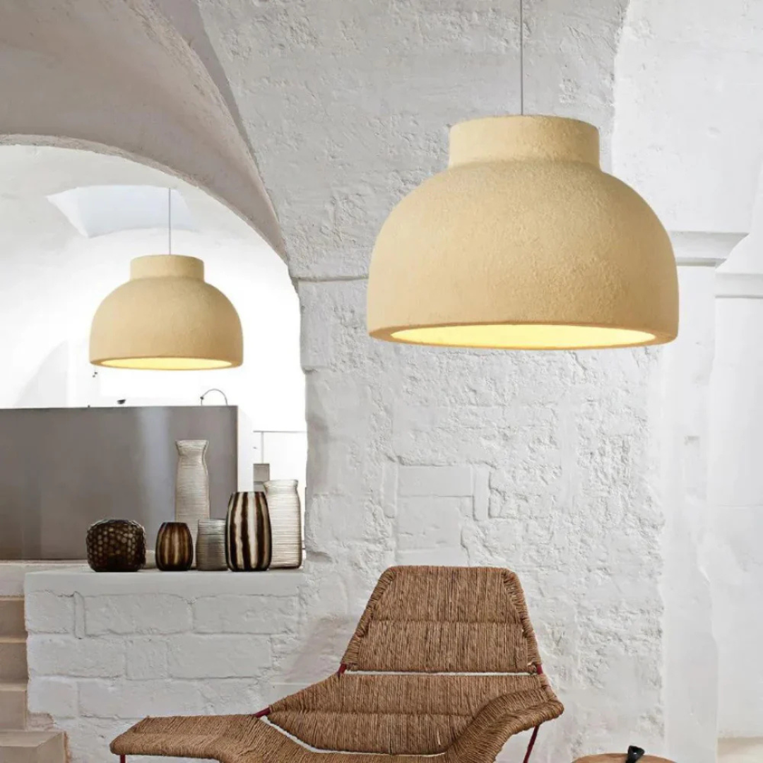 Minimalist Scandinavian Pendant Light made of Polystyrene