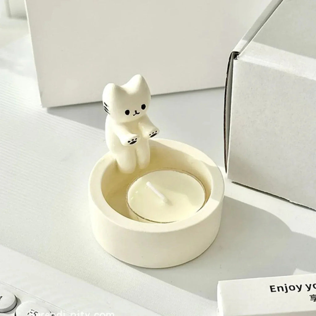 Cute Cat Candle Holders
