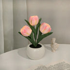 LED Tulip Nightstand Lamp Flower Table Lamp