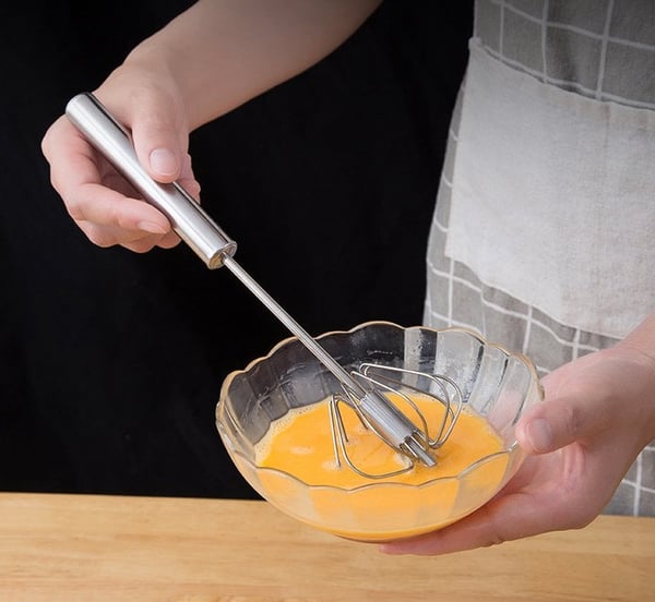 Half-Automatic Whisk in Stainless Steel
