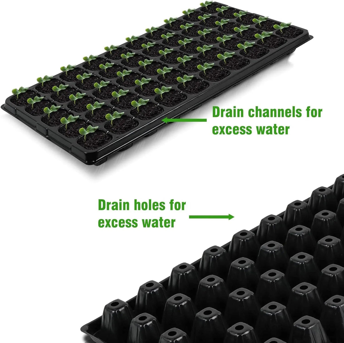 Rectangular Plant Bowl – Seedling Tray for Efficient Germination and Growth of Seedlings