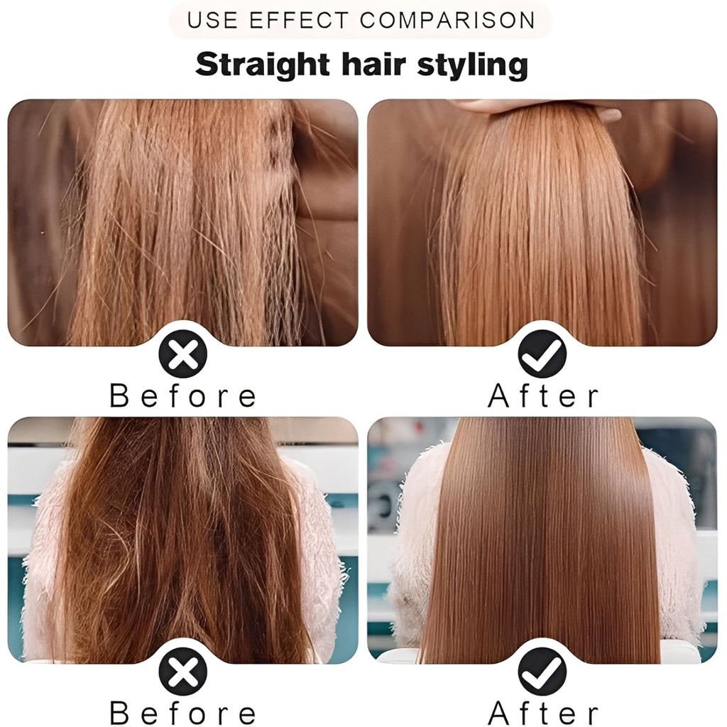 Glatzza Mini-Smoothing Brush — Silky smooth dream hair in 60 seconds that captivates all eyes!