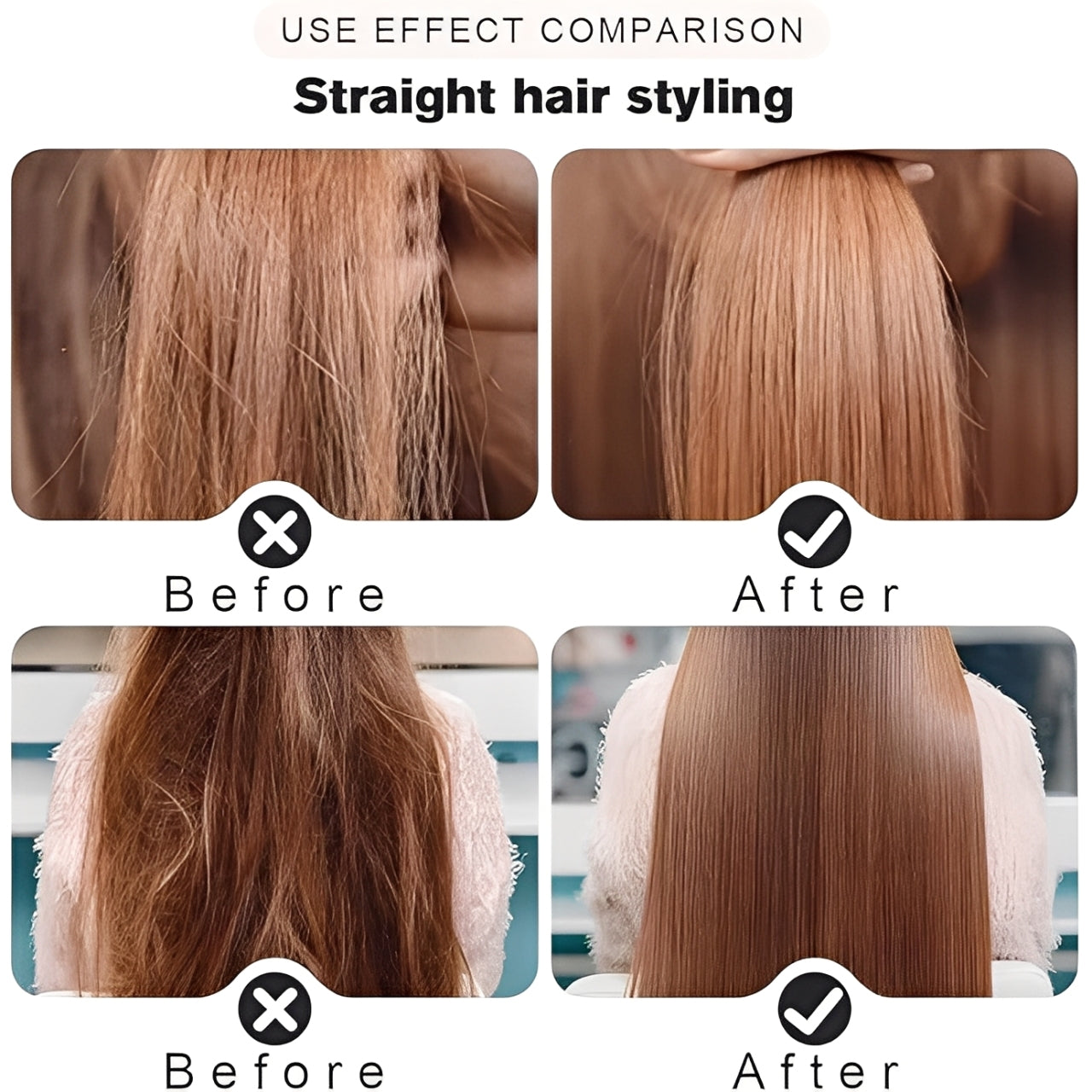 Glatzza Mini-Smoothing Brush — Silky smooth dream hair in 60 seconds that captivates all eyes!