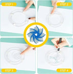 22-piece Spiral Ruler Set – Creative Drawing with System