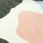 Cute Kids Room Carpet Multi color Plant Printed Area Rug Polyester Non-Slip Rug Machine Washable Carpet