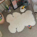 Beer Shape Solid Carpet Multi Color Calming Area Rug Cotton Blend Pet Friendly Machine Washable Rug for Kids Bedroom
