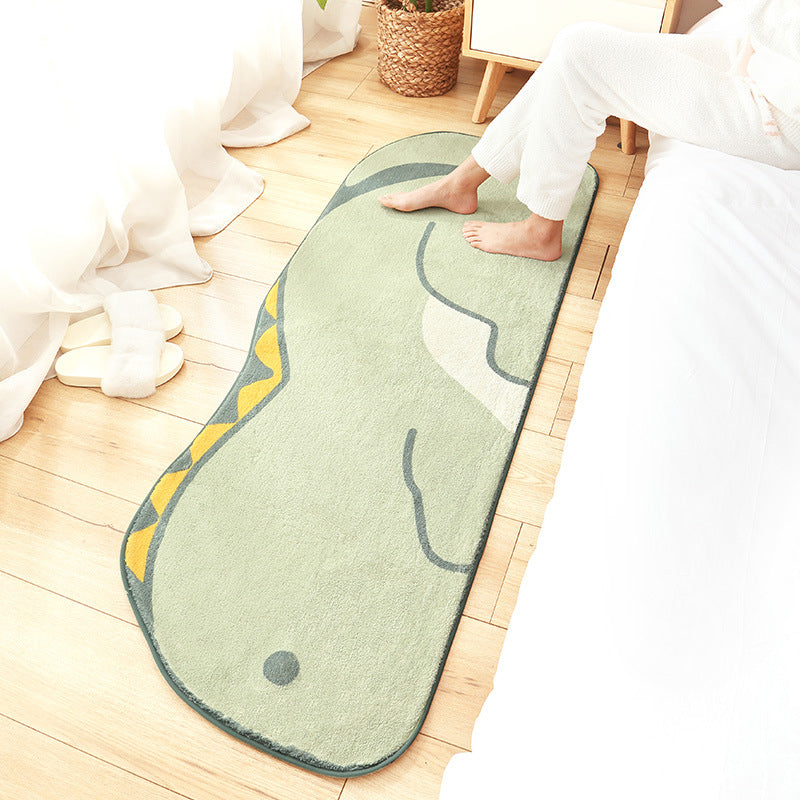 New Cartoon Animal Rug Multicolored Soothing Rug Synthetic Stain Resistant Non-Slip Rug for Children's Room