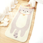 New Cartoon Animal Rug Multicolored Soothing Rug Synthetic Stain Resistant Non-Slip Rug for Children's Room