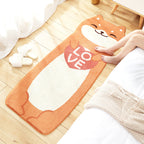 New Cartoon Animal Rug Multicolored Soothing Rug Synthetic Stain Resistant Non-Slip Rug for Children's Room