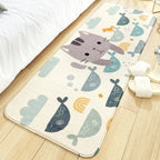 Colorful beautiful carpet polypropylene cartoon animal pattern rug non-slip washable area rug for children's bedroom