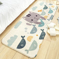 Colorful beautiful carpet polypropylene cartoon animal pattern rug non-slip washable area rug for children's bedroom