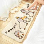 Colorful beautiful carpet polypropylene cartoon animal pattern rug non-slip washable area rug for children's bedroom