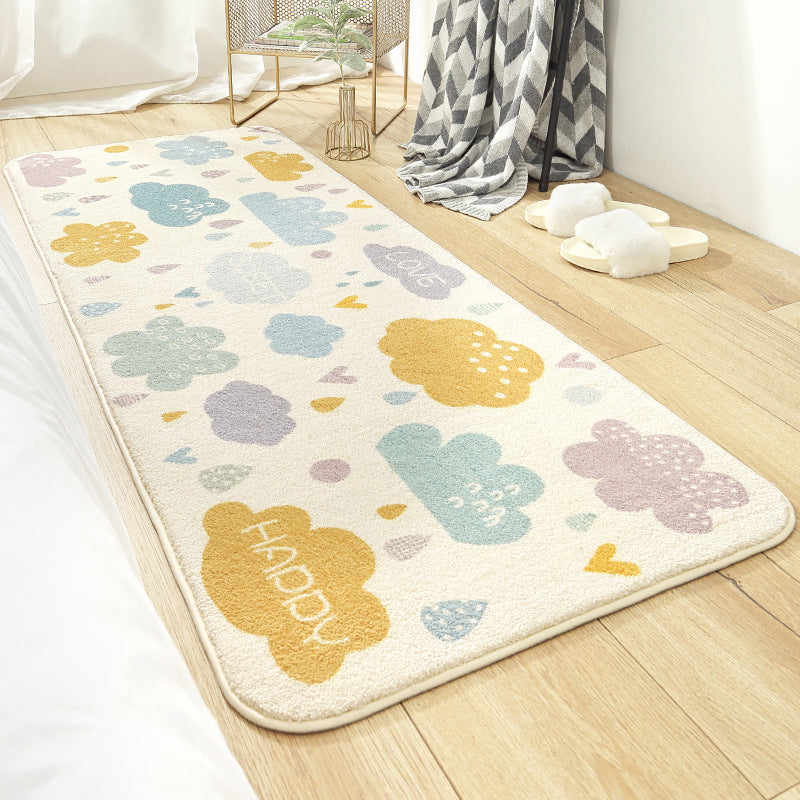 Colorful beautiful carpet polypropylene cartoon animal pattern rug non-slip washable area rug for children's bedroom