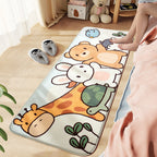 Comfort Children's Room Carpet Multicolored Cartoon Animal Area Rug Synthetic Easy Care Pet-Friendly Rug