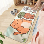 Comfort Children's Room Carpet Multicolored Cartoon Animal Area Rug Synthetic Easy Care Pet-Friendly Rug