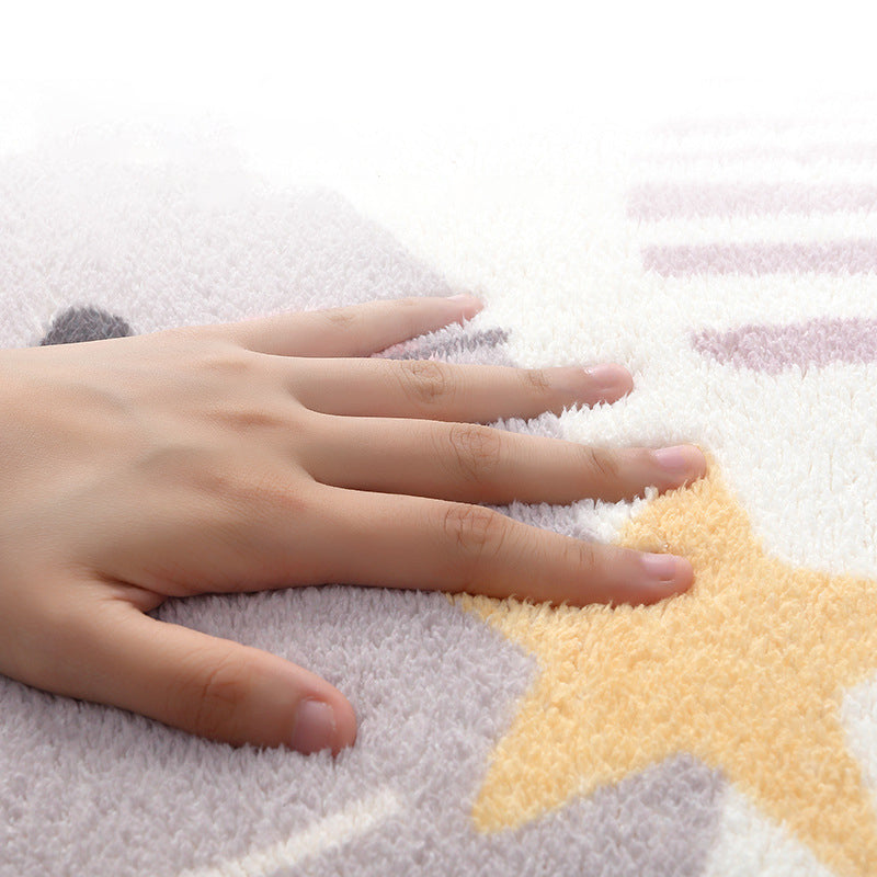 Relaxing Children's Room Carpet Colorful Cartoon Animal Printed Carpet Polypropylene Non-Slip Pet-Friendly Carpet