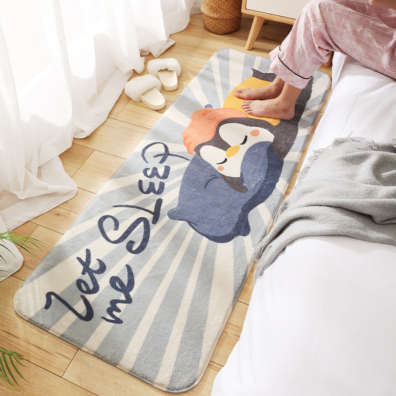 Relaxing Children's Room Carpet Colorful Cartoon Animal Printed Carpet Polypropylene Non-Slip Pet-Friendly Carpet